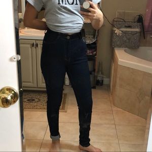 VERY high waisted jeans